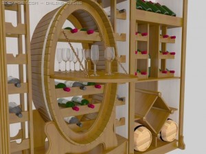 wine stend 3D Model