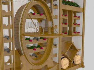 tempat anggur Model 3D
