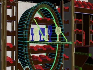 tempat anggur Model 3D