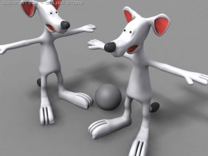 cartoon rat 3D Model