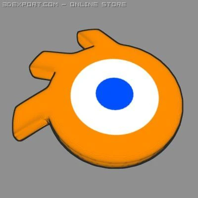 blender logo 3D Model .c4d .max .obj .3ds .fbx .stl .blend 