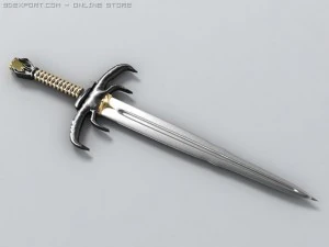 हड्डी की तलवार 3D मॉडल