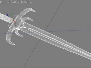 bone sword 3D Модель