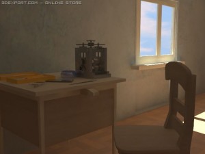 work station 3D-Modell