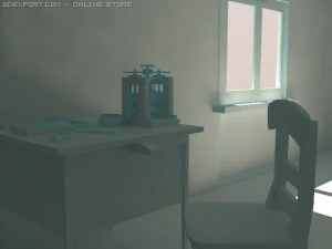 work station 3D Model