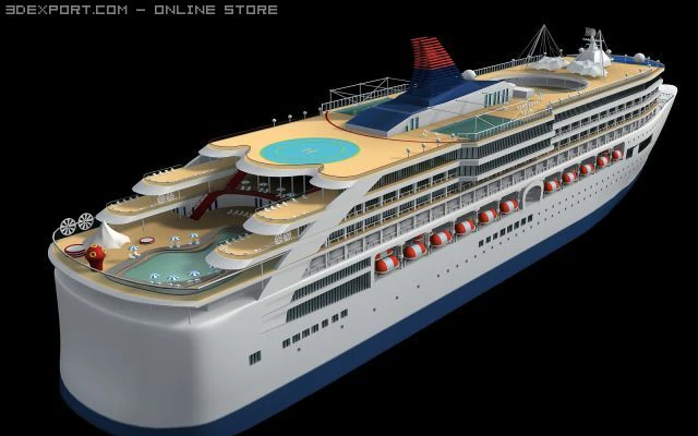 star cruiser 3D Model .c4d .max .obj .3ds .fbx .stl .blend 