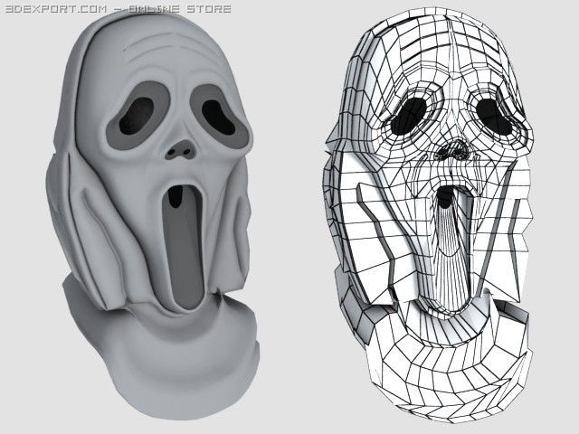 mask Modello 3D .c4d .max .obj .3ds .fbx .stl .blend 