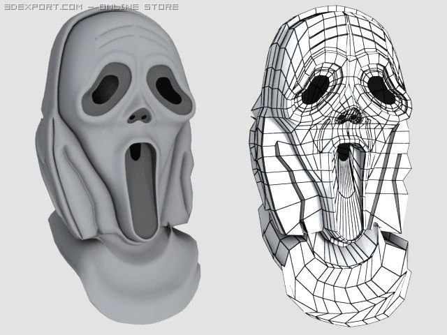 mask 3D Model .c4d .max .obj .3ds .fbx .stl .blend