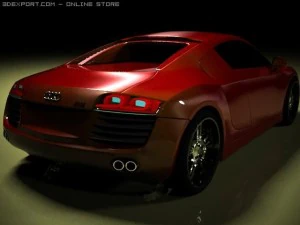 audi r8 2006 3D Model