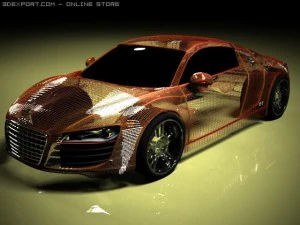 audi r8 2006 3D Model