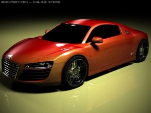 audi r8 2006 3D-Modell