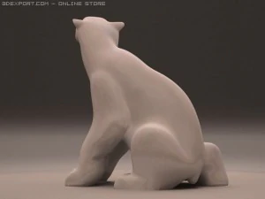 bear sitting 3D Model