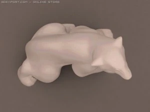 bear sitting 3D Model