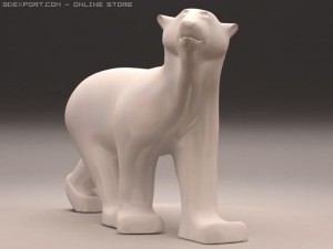 bear walking 3Dモデル
