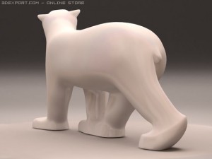 bear walking 3Dモデル