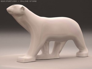 bear walking 3Dモデル