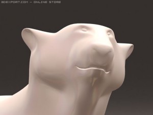 bear walking 3Dモデル