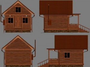 summer cottage 3D मॉडल
