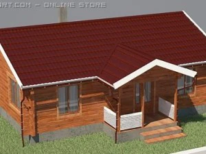 літня дача 3D Модель