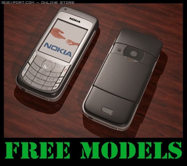 nokia 6681 3D Модель .c4d .max .obj .3ds .fbx .stl .blend 