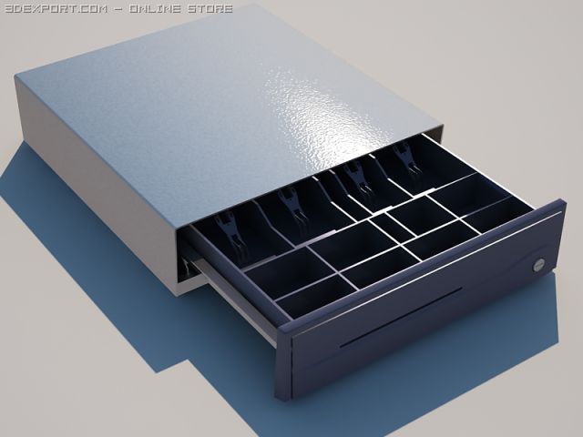 cashbox 3D-Modell .c4d .max .obj .3ds .fbx .stl .blend 