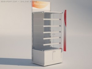 racks for products Model 3D