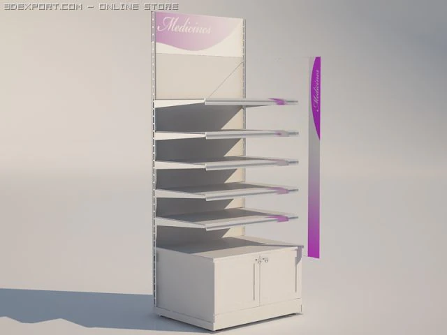 racks for products 3D Model .c4d .max .obj .3ds .fbx .stl .blend 
