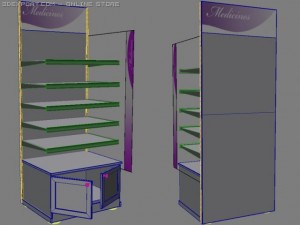 racks for products 3Dモデル