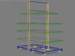 racks for products 3D Model