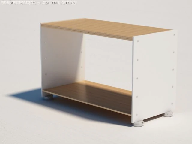 shelf 3D Model .c4d .max .obj .3ds .fbx .stl .blend