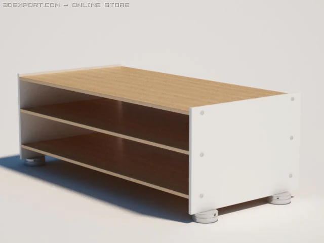 shelf 3D Model .c4d .max .obj .3ds .fbx .stl .blend