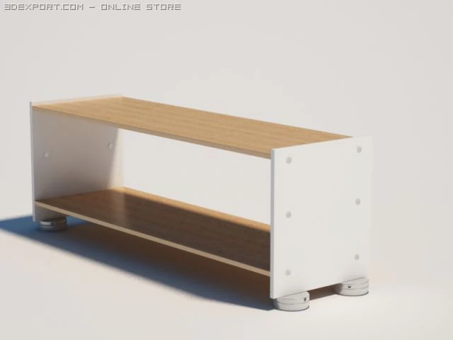 shelf 3D Model .c4d .max .obj .3ds .fbx .stl .blend 