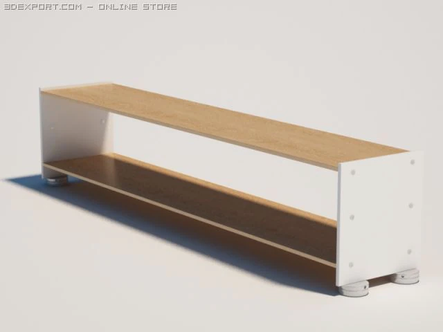 shelf 3D Model .c4d .max .obj .3ds .fbx .stl .blend 