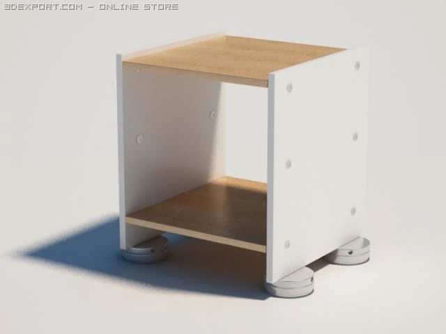 shelf 3D Model .c4d .max .obj .3ds .fbx .stl .blend 