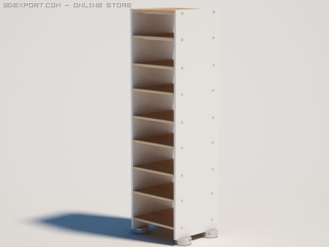 shelf 3D-Modell .c4d .max .obj .3ds .fbx .stl .blend 
