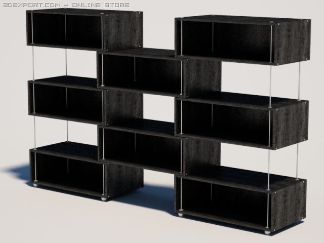 shelf 3D-Modell .c4d .max .obj .3ds .fbx .stl .blend 