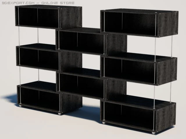 shelf 3D Model .c4d .max .obj .3ds .fbx .stl .blend 