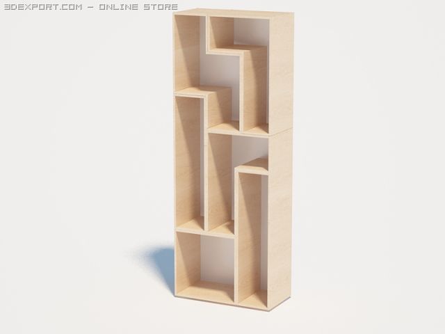 shelf tetris Modelo 3D .c4d .max .obj .3ds .fbx .stl .blend 