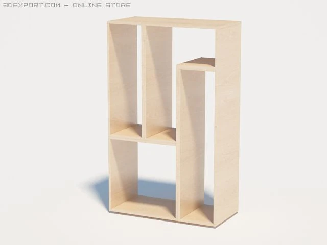 shelf tetris 3D Model .c4d .max .obj .3ds .fbx .stl .blend 