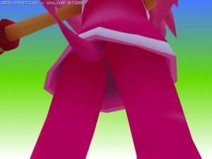 amy rose sonic riders lowpoly 3D मॉडल