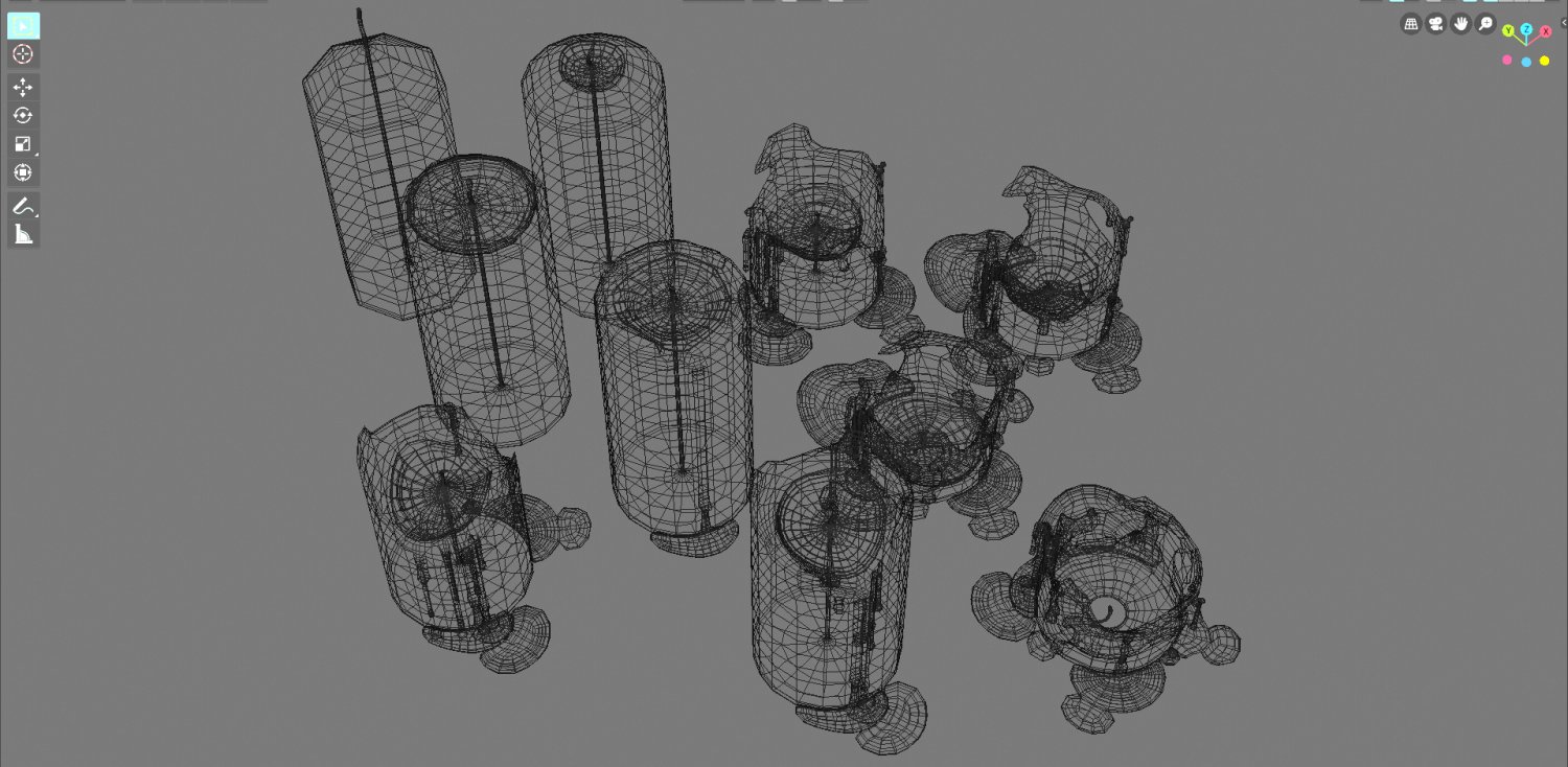 3d Cylindrical Candle Model Type 001 Special Sequence Of Burning Stages Movie And Game Ready 3d Model In Raznoe 3dexport