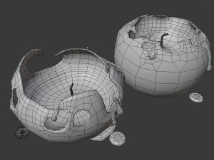 3d spherical candle model - type 003 - special sequence of life stages - movie and game ready Modello 3D