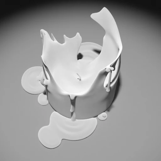 3D свічка, що тане, модель 002 - фільм і гра готові 3D Модель .c4d .max .obj .3ds .fbx .stl .blend 
