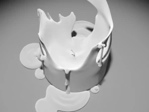 3D-Kerzenschmelzmodell 002 &ndash; bereit f&uuml;r Film und Spiel 3D Modell