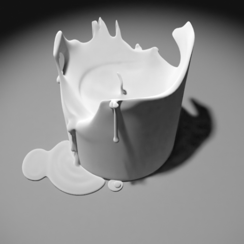 3d candle melting model 003 - movie and game ready 3D Model .c4d .max .obj .3ds .fbx .stl .blend 