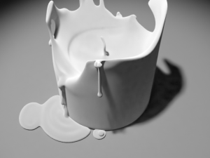 3d candle melting model 003 - movie and game ready 3D मॉडल
