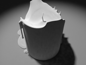 3d candle model 004 - movie and game ready Modello 3D