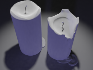 3d candle model 005 - movie and game ready 3D Model