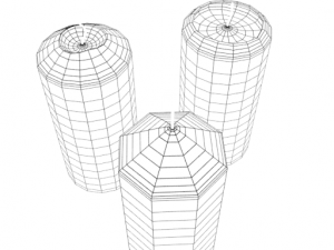 3d candle model 006 - movie and game ready Modello 3D