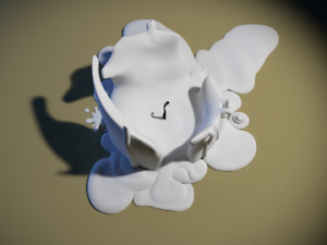 3d candle melted model 007 - movie and game ready 3D Model